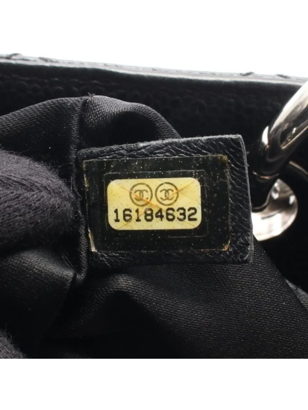 ★SOLD★ Chanel Tote Quilted Grand Shopping GST Black Caviar Leather Chain - Picture 5 of 12